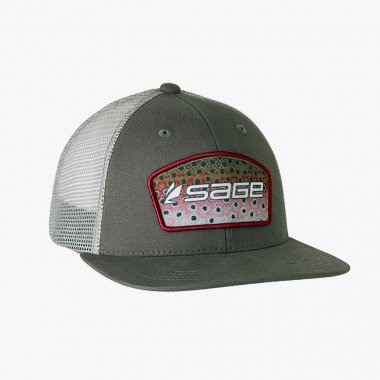 Sage Cap Patch Trucker - Rainbow